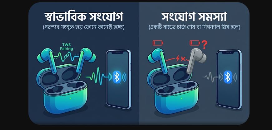 ইয়ারবাডের একপাশে সাউন্ড না আসার আসল কারণ কী
