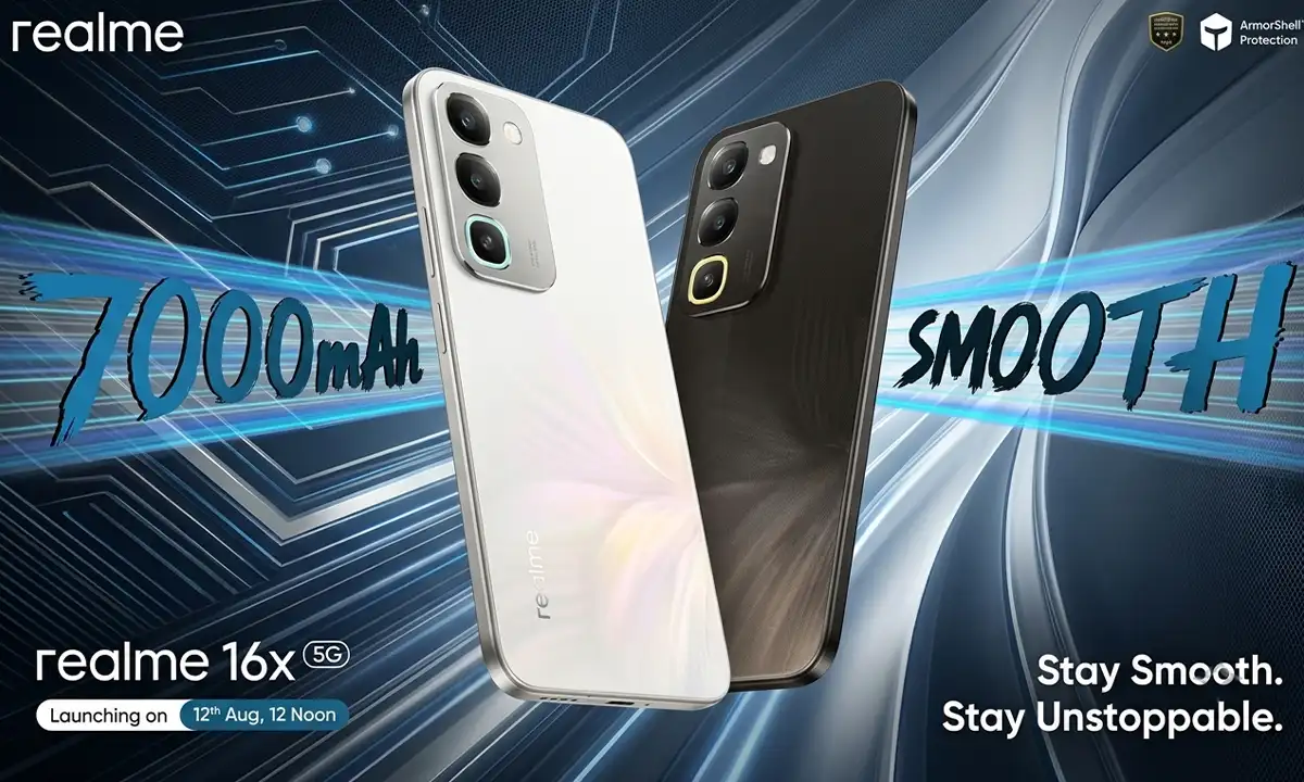 Realme 16x 5G ১২ই আগস্ট ভারতে লঞ্চ
